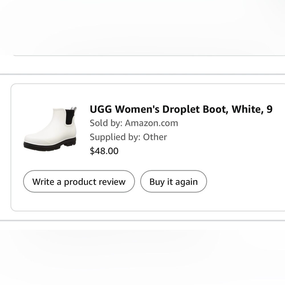 UGG Women's Droplet Boot - White and Black